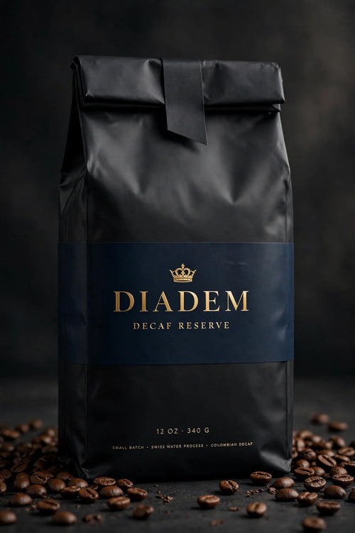 Diadem Decaf Reserve coffee bag